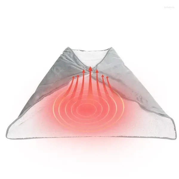 Mantas Manta con calefacción inalámbrica Calentamiento Almohadilla de tiro 5V Calentamiento rápido Batería operada por USB para estudio Sala de estar