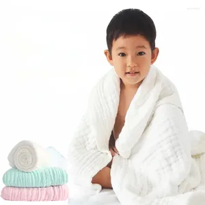 Dekens Katoen 6 Lagen Baby Beddengoed Baby Puur Wit Hygiëne Comfort Inbakeren Handdoek Voor Borns Deken 105 105cm