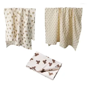 Couvertures en mousseline de coton, couche-culotte, couverture de poussette en tissu froissé