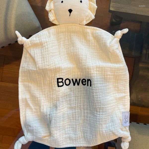 Mantas personalizadas para chupete de bebé, toalla apaciguadora, babero, muñeco de Animal suave, mordedor para bebés, comodidad para dormir, manta para acurrucarse, juguetes