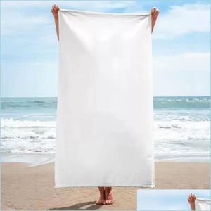 Couvertures Couvertures personnalisées Grande serviette de plage Bain en microfibre Absorbant Tapis de yoga Couverture extérieure en fibre superfine Couverture de voyage Serviette éponge Otmou