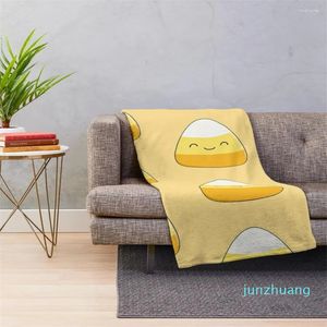 Mantas lindo caramelo maíz tiro manta sofás de decoración pelo cuadros lujo