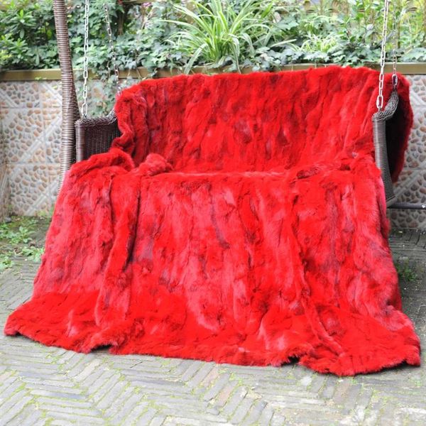 Couvertures couvertures couvertures de jet de fourrure cx-d-11n 130x160 cm