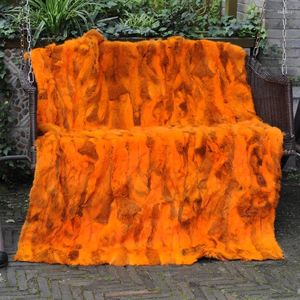 Couvertures cx-d-11r patchwork de nombreuses couleurs de taille réelle couverture de fourrure de couverture à carter à plaid jet petite goutte de tapis