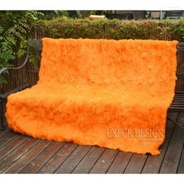 Dekens CX-D-11S Beddengoed Patchwork Real Fur Throw Custom Made Deken -Drop