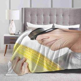 Dekens cybervrouw met maïs verkopen kamer huishouden flanellen deken ooit memes sunce grappig