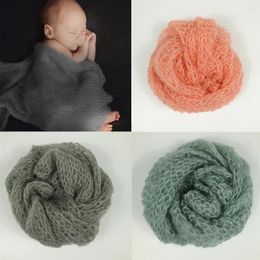 Dekens dj 3pcs pack 60 30 cm zachte mohair wraps geboren pography prop baby po fotografia accessoires voor