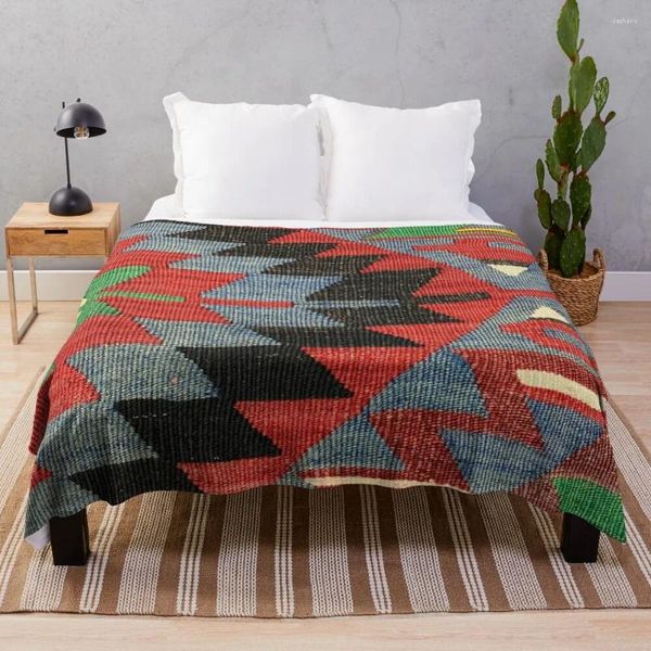 Couvertures décoratives Esme Kilim Navaho tissage tissé textile de tapis persan jet de couverture de couverture belle