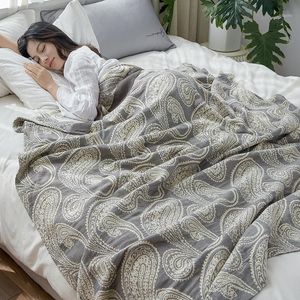 Mantas Drop Bamboo Cotton Edredón de verano para sofá cama Toalla Mujeres Wrap Manta Nap Throw Coche Oficina