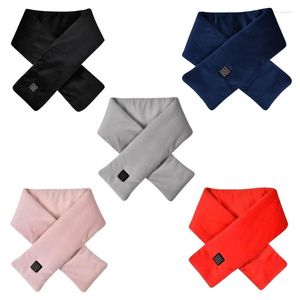 Dekens Elektrische verwarmde sjaal Vrouwen USB -verwarming met nekpad wasbare sjaals zachte warme wikkel voor mannen b03d deken