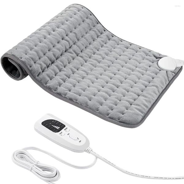 Couvertures Couverture chauffante électrique Arrêt automatique Electro Sheet Pad Portable Thermique détachable pour soulager les douleurs musculaires du dos