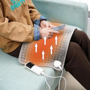 Dekens Elektrisch verwarmingskussen Massagetherapie voor lichaam Buik Rugpijn Verlichting Winterwarmer Deken Massagemat 9 Temperatuur Con L3Y4