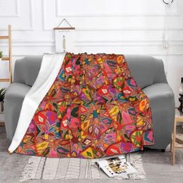 Couvertures peinture éthiopienne art velours hiver africain couverture de lancer super douce respirant pour le lit de voyage de voyage