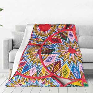 Dekens Ethiopische platen Sefed flanel dekens Afrikaanse kunst traditionele grappige gooi deken voor thuis el sofa 150*125cm 230816