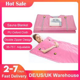 Dekens EU Voorraad Infrarood Verwarming Sauna Deken Gewichtsverlies Body Shaper Professionele Detox Therapie Afslanken Thuisgebruik 110V 220V 230802