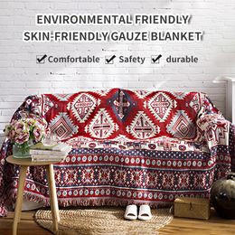 Dekens Europa Stijl Sofa Deken Met Kwastje Bohemian Lounge Bed Plaid Tapestry Sprei Vrouwen Outdoor Strand Zand Handdoeken Cape 230710