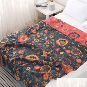 Couvertures Mode Climatisation Couverture Été Doux Laine Bohême Tricoté Haute Qualité Maison Canapé Literie Chambre Drop Livraison Jardin Tex DH4B8