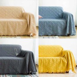 Dekens mode sofa handdoek gooi deken vaste kleur brei sofa covers deken plaid handdoek slipcovers beschermen cover home decor 230414