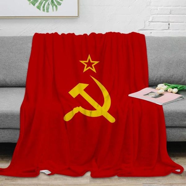 MANUDA FLAGA DE USSR MANUNDA DE LA USSR Flanela de venta de microfibra cálida para camas Decoración del hogar al por mayor