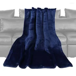 Mantas Franela Fleece Throw Manta Súper Suave Fuzzy Acogedor 50x70cm Color sólido duradero para sofá cama