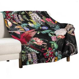Couvertures florales et oiseaux ix jecout couverture polaire extra large manga sieste
