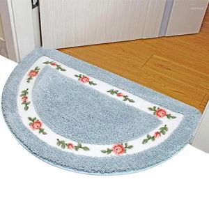 Couvertures de bain de fleur tapis de salle de bain rose tapis de salle de bain non glissée cuisine tapis doux fleuris rose pour le salon couverture de chambre à coucher