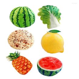 Mantas de fruta para la colcha de almuerzo de chal en forma de niños edredón liviano y transpirable franela de vegetales