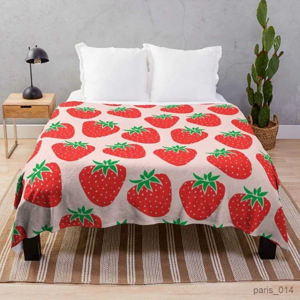 Couvertures en flanelle de fruits, motif Orange pastèque, peluche douce et chaude pour couvre-lit, taille