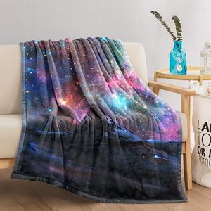 Dekens Galaxy Custom Deken voor decoratieve bank boho word sprei op het bed Fluffy Soft Cabrique H Fleece Nordic Cute