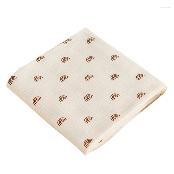 Couvertures Gaze-Coton Wrap Serviette Bébé Couverture Couverture Imprimer Poussette Swaddling Top Qualité
