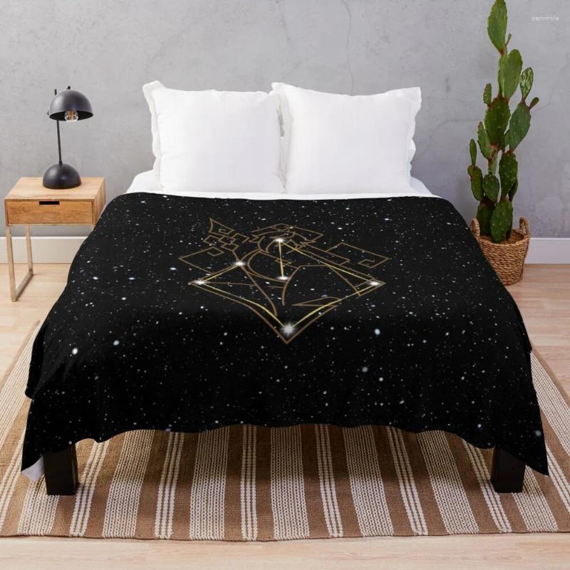 Blankets Genshin Impact Zhongli Constellation Throw Blanket Thin Cute Plaid Extra Large