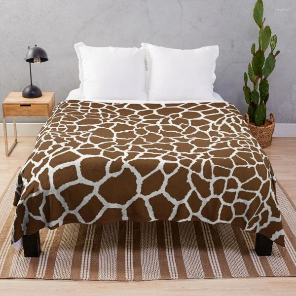 Couvertures girafe imprimer la couverture de couverture sieste