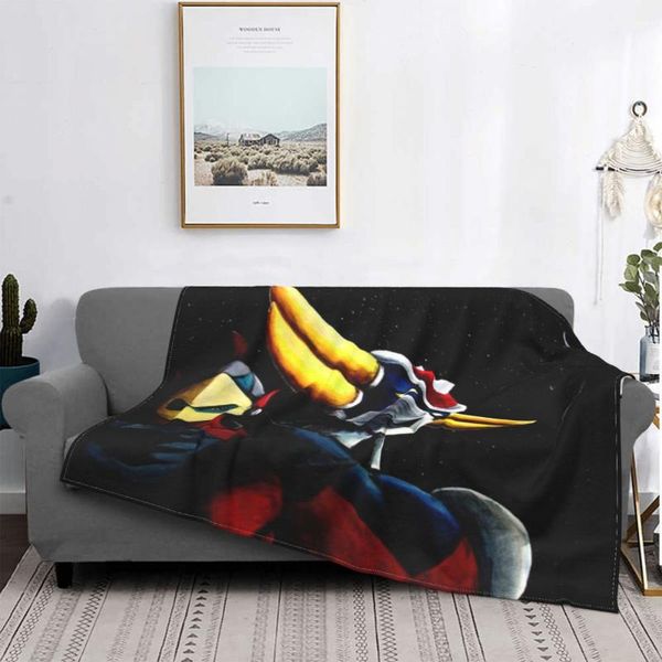 Couvertures Goldorak Grendizer 1244, couvre-lit, couverture à carreaux, serviette de plage de luxe