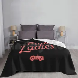 Dekens Grease-Pink Ladies Deken voor Sofa Bed Travel Grease Musical Music Retro Vintage Fanboy Classics Cinema