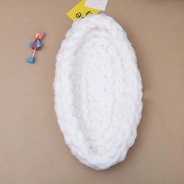 Couvertures artisanales tissées artisanales créatives Chunky Trined Nest Pographie accessoires nés Baby Boat Box PO Shoot Infant Accessoires