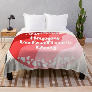 Dekens gelukkige Valentijnsdag gooi deken mode sofa decoratieve plaid anime