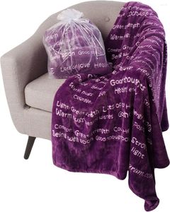 Dekens Helende gedachten Gooi deken Comfort Geschenken Verspreid positieve energie Stuur knuffels met inspirerende 50