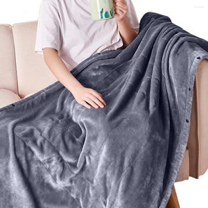 Couvertures chauffantes couverture électrique flanelle lavable portable coussin chauffant doux confortable 39 x 31 po réchauffement rapide