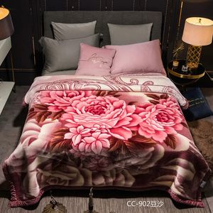 Dekens Zware Fleece Deken Koning Dubbellaags Zachte Warme Dikke Nertsen Pluche Raschel Bed voor Herfst Winter Geschenken 231218