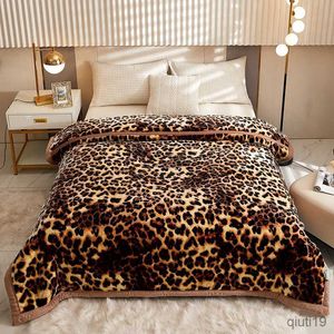 Dekens High End Gedrukt Warm Winterdeken voor bed zacht warmte verdikte enkele dubbele quilts vriendelijke gewogen dekens R230819