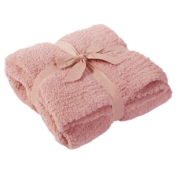 Couvertures de haute qualité polaire tricoté solide canapé couverture Super doux confortable léger jeter pour adulte enfant fille cadeau