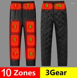 Couvertures HP-10 10 Zones de chauffage Pantalage Triple Température Réglage du pantalon étanche en velours épais