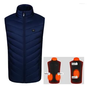 Dekens HV-04B unisex 4 plaatsen Verwarmingsvest 3-tandjes verwarmde jas USB Elektrische thermische kleding Winter Winter Warm Buiten Vermogen Coat Doekdeken