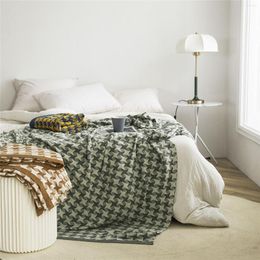 Dekens ins style mode katoenen bank deken gebreide draad kantoor dutje dutje bed sprei winter warme plaids 150x200 cm