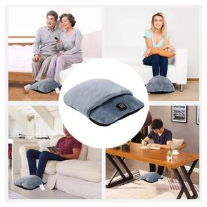 Dekens Direct verwarming voetwarmer met USB- en trillingsmassagewarmers voor vrouwen verwarmde slippers deken