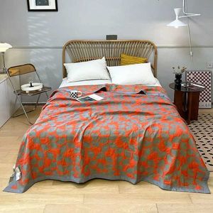 Couvertures jacquard coton coton couverture de canapé-couverture reine reine du plant de couette d'été king size couvre-lit à litière de maison