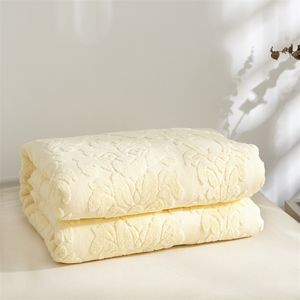 Couvertures Jacquard Cotton serviette de serviette couverture pour les adultes pour enfants à lit à coucher à litté