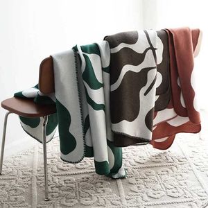 Dekens jacquard imitatie kasjmier gooi deken zachte vrijetijdsbestand voor sprei home decor sofa cover Nordic klassieke sjaaldeken warm