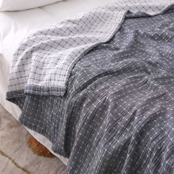Couvertures Japonais simple décontracté couverture coton gaze canapé couverture multifonctionnel jeter couverture pour lits décor à la maison canapé serviette couvre-lit HKD230922
