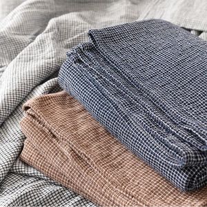 Couvertures couvertures de canapé à plaid de style japonais Couvercle de gaze douce pour les lits bureau de châle Siesta Climatisation